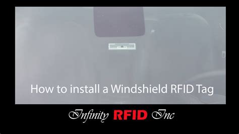 how to affix passive rfid winshield tag on maxima with|windshield tag installation guide.